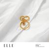 ELLE Элегантное платье А-силуэта с V-образным вырезом