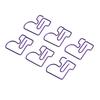 100pcs Christmas Shoes Paper Clips Metal Bookmark Paper Clips Cute Multifunctional Paper Clips for O