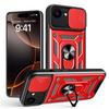 Чехол для камеры iPhone 16e iPhone 16 Pro Max 15 Plus 14 + 13 Pro 12 11 XS XR X Armor Hybrid Metal Ring Holder Back Cover