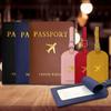 Cross-Border Luggage Tag & Passport Holder Set with Passport Cover
