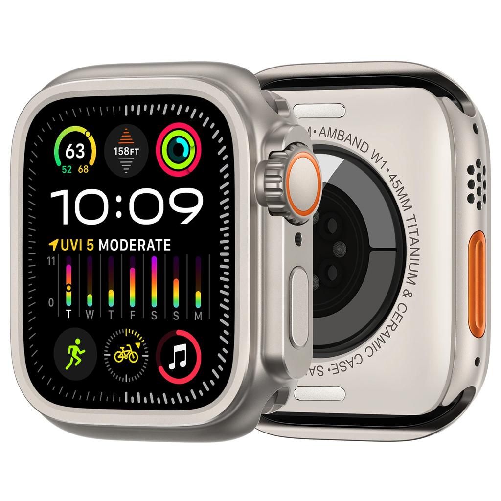 Корпус из цинкового сплава для Apple Watch 11 10 9 8 7 46 мм 45 мм Смена секунд на Ultra 3/2/1 49 мм Защитный чехол iWatch 6 5 4 SE 44 мм