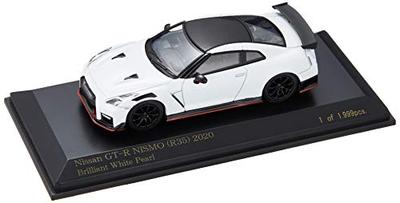 CARNEL 1/64 Nissan GT-R NISMO (Р35) 2020 Блестящий Белый Перламутр Готовое Изделие CN640027