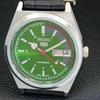 АВТОМАТИЧЕСКИЕ ВИНТАЖНЫЕ ВОССТАНОВЛЕННЫЕ SEIKO 5 6309A ЯПОНИЯ МУЖСКИЕ ЗЕЛЕНЫЕ ЧАСЫ a440888-d