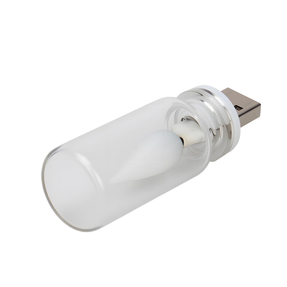 Car Retro 5V LED Bulbs Incandescent Atmosphere Ornament Light Universal USB LED Candle style Rainbow Color Atmosphere Lamp