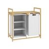 Collecteur De Linge - MUVOE - 2 Sacs Amovibles - 83 Litres - Bambou Blanc - 70 X 36 X 70 Cm