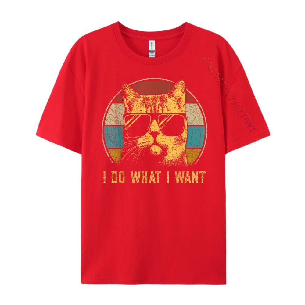 Cat Themed For Unisex Funny I Do What I Want Cat T-Shirts Cheap Large Size Wholesale Tshirts 100 Pcs Unisex Tshirt Creative