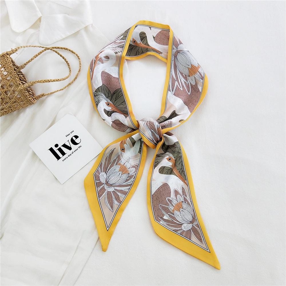 New Scarves Silk Scarves Women'S Spring And Autumn Season Long Decorative Professional Scarves Summer Thin Styles Paired With Shirts Stylish