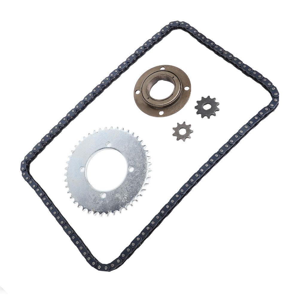 Toothless Flywheel T8F Gear Chain Set 116 Links Chain Chain Sprocket Kit Off Road Vehicles