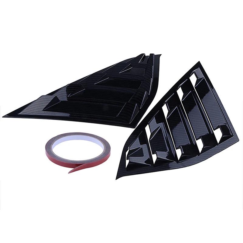 2018 Honda Accord Tenth Gen Carbon Fiber Rear Side Window Louvers - Adhesive Type
