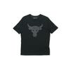 Футболка с коротким рукавом UA X Project Rock Brahma Bull, мужские топы, черные 1351582-001