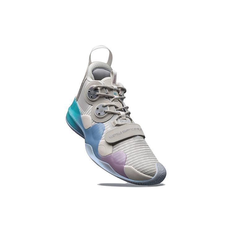 Li Ning WOW 8 Way Of Wade 8 Износостойкие Дышащие Высокие Баскетбольные Кроссовки Мужские Сахарная Вата ABAP113-9