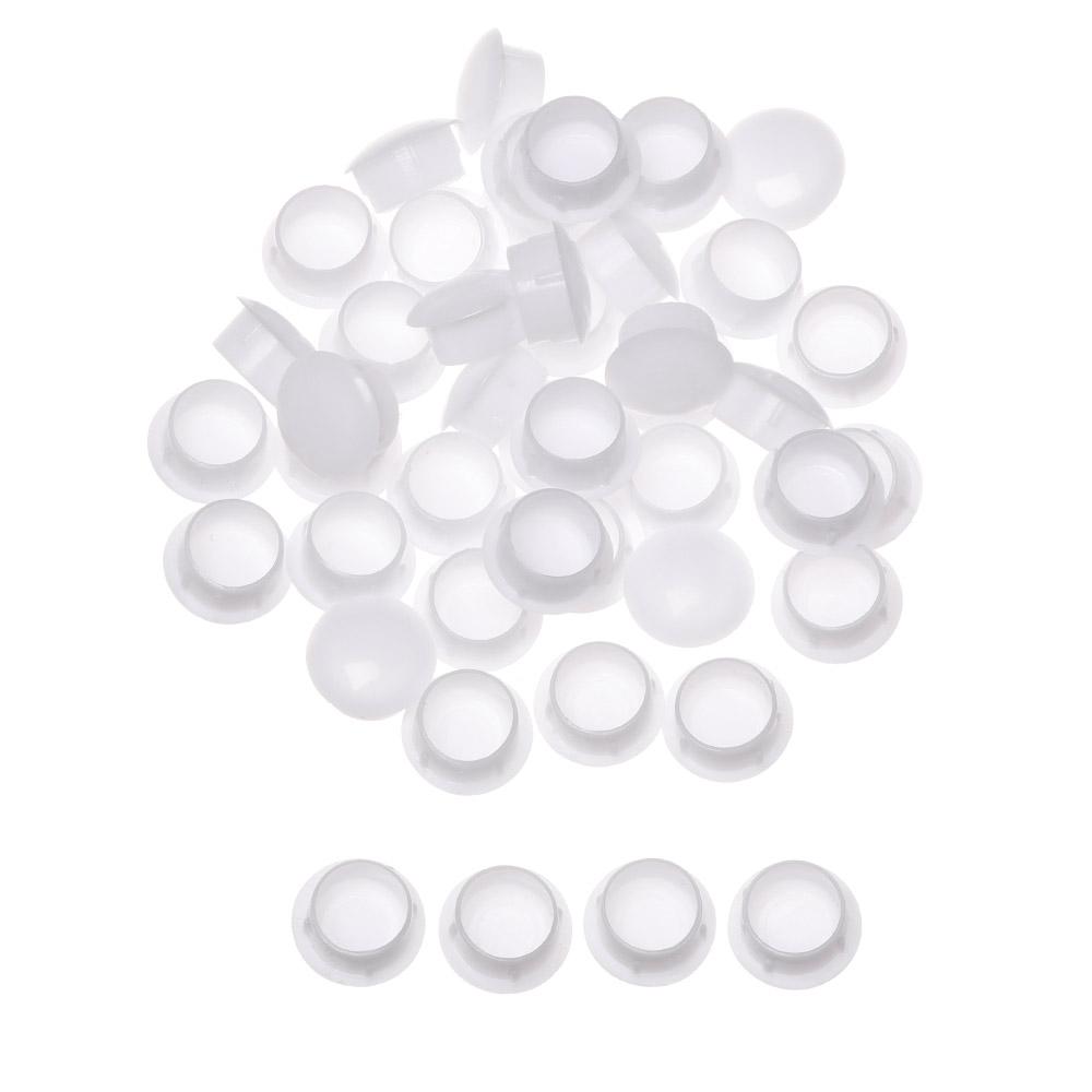 50Pcs Practical Exterior Hole Ornament Hardware Screw Decor Furniture Hole Covers Protective Cap Dust Plug Stopper