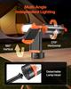 LED Work Light with Stand, 8Ah, Rechargeable Cordless Camping Light, with 3 Lamp Heads, Detachable Tripod Stand, 2200 Lumens 3000K-6500K Dimmable,