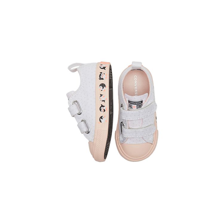 Converse Кеды Chuck Taylor All Star 1V Удобные Низкие Повседневная обувь Детские кроссовки Белые 769292C