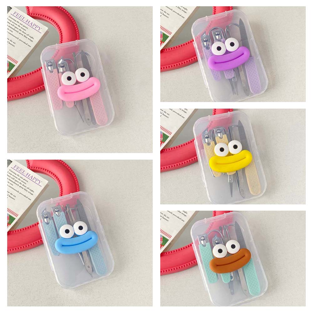 Широко открывающаяся мини-пилочка для ногтей, щипцы для бровей, креативные мультяшные щипцы для шлифовки ногтей для мужчин/женщин