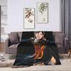 Alysa Liu Warm Blanket For Living Room  Trend Throw Blanket Winter Travel Office Flannel Bedspread