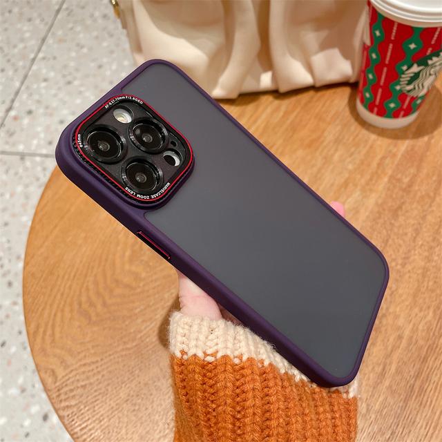 Матовый полупрозрачный защитный чехол для Iphone 14 13 12 Pro Max 14 Plus, противоударный мягкий бампер, роскошный жесткий чехол для ПК, прозрачная крышка, капа