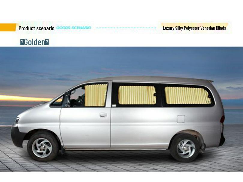 Buick GL8 Mid-term Business Car Curtains with Upper and Lower Guide Rails