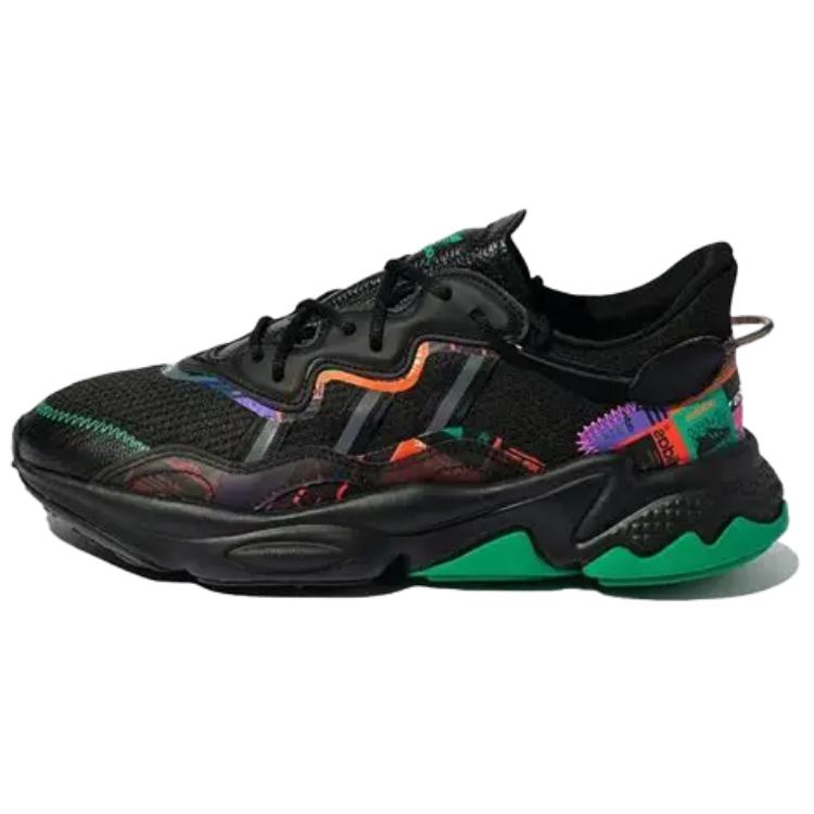 adidas Оригинальные повседневные кроссовки Ozweego 'Черный Зеленый Мультиколор' GX2715