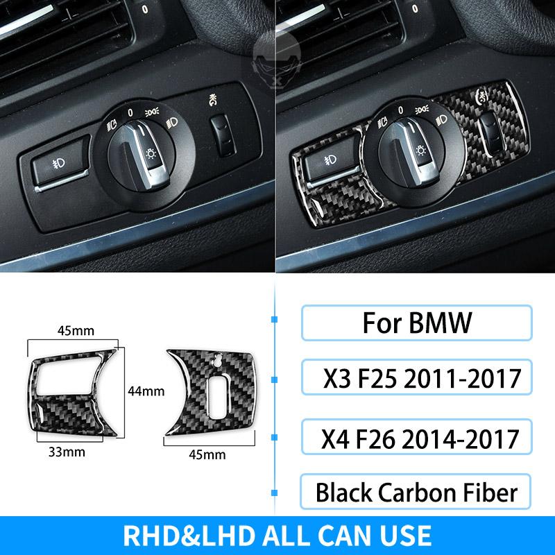 RRX для BMW X3 F25 X4 F26 2011-2017 углеродное волокно интерьер рулевого колеса переключения передач Декор крышка отделка наклейка автомобиля