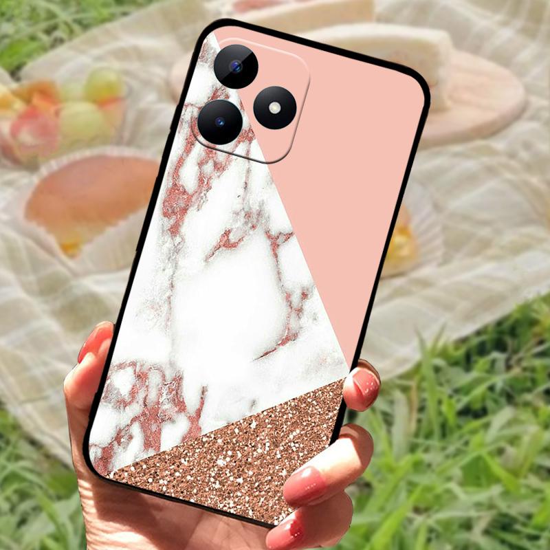Чехол для Realme Note 50 Модный Крутой Мягкий Силиконовый Чехол для Телефона Narzo N53 Защитные Fundas для OPPO Realme C51 4G C53 ТПУ Бампер