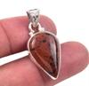 Natural Mahogany Red Obsidian 925 Solid Sterling Silver Gift Pendant 1.25 C3e01