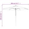 Vidaxl Parasol Ogrodowy Na Drewnianym Słupku, Antracytowy, 299X240 Cm