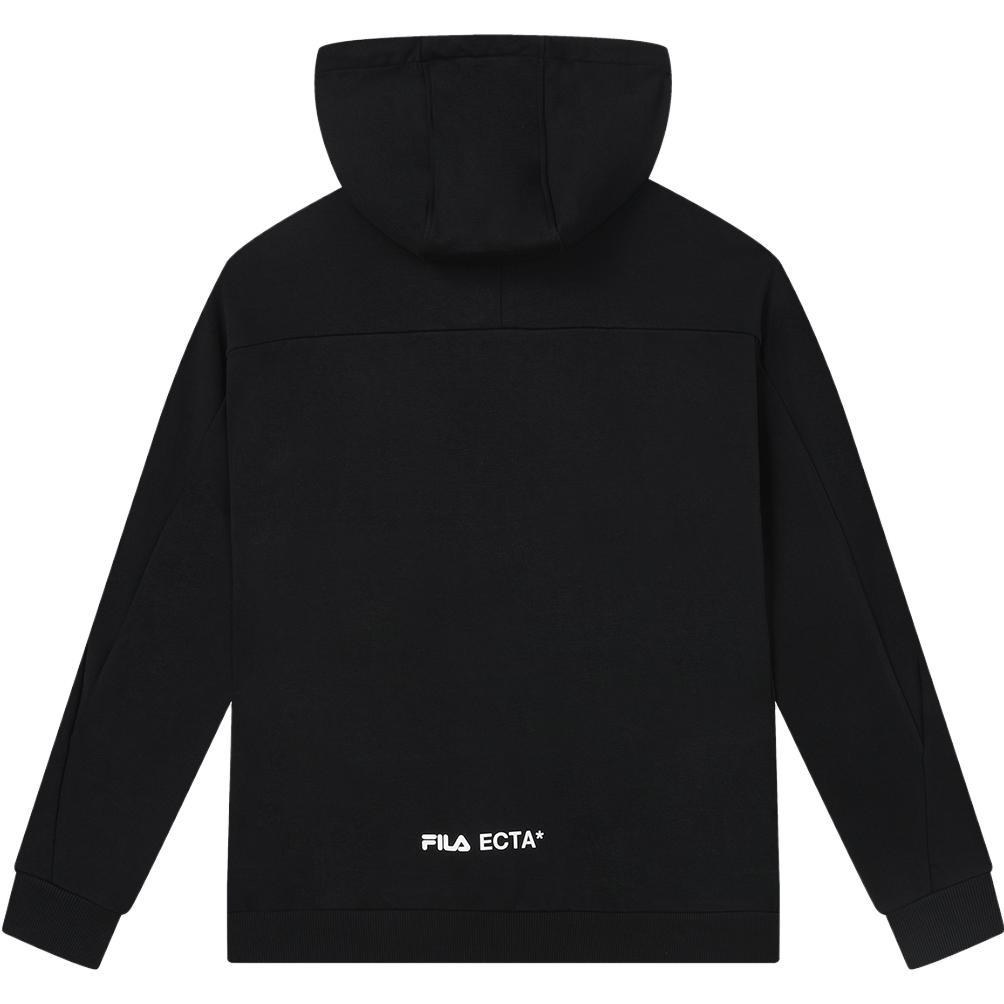 Fila X MAGIC STICK 2023 Осень Новая Толстовка с капюшоном Модная Повседневная Трикотажная с длинным рукавом Топ Мужские топы Черный F11M339501FBK