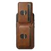 SUTENI H02 For iPhone 16 Case Waxy Texture Leather+TPU Card Slots Kickstand Phone Cover
