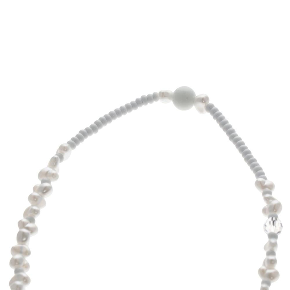 Wristlet String White Pearl Phone Wrist Strap Mobile Phone Chain Anti-Lost Lanyard Phone Lanyard