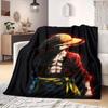 Luffy D Print Blanket Warm Comfortable Flannel Blanket Suitable for Bedrooms,Sofas, Beds,Chairs,Travel -QIAO40