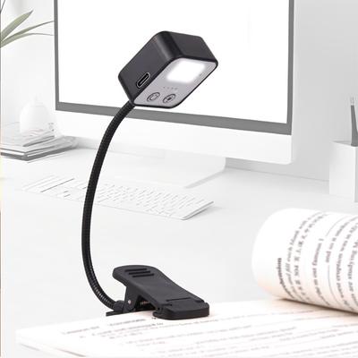 Светодиодная настольная лампа USB-перезаряжаемая гибкая портативная с зажимом для книги для спальни настольная для чтения защита глаз учебные настольные лампы
