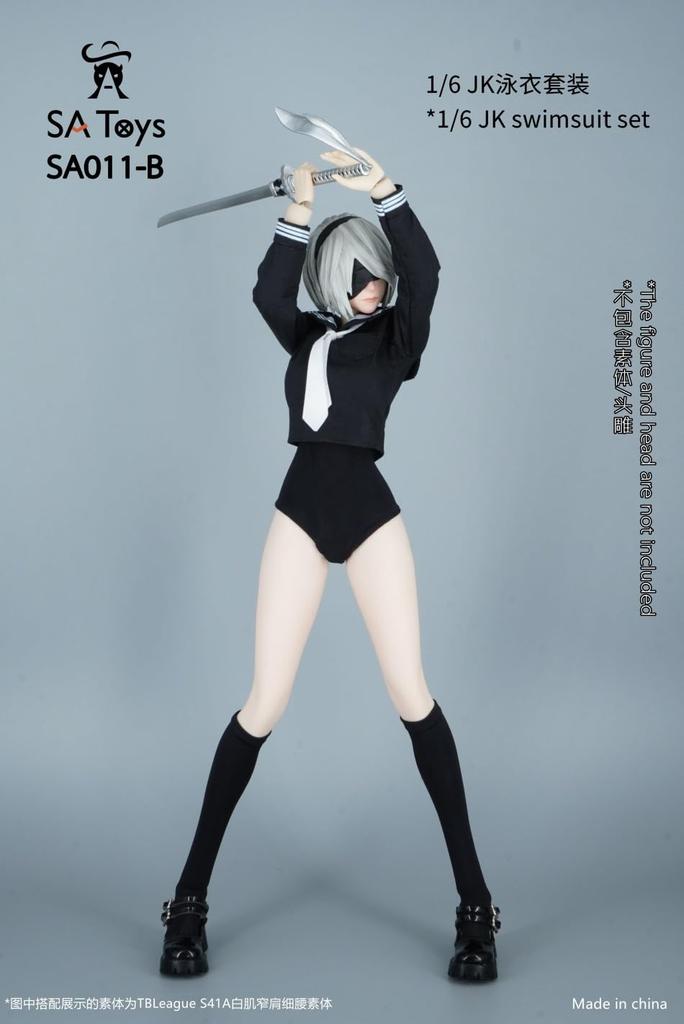 Toys Hobbies Scale Action Figure Compatible with TBLeague Body SAtoys SA011B Beautiful Female Fashion Sexy High School Girl JK Sailor Uniform and