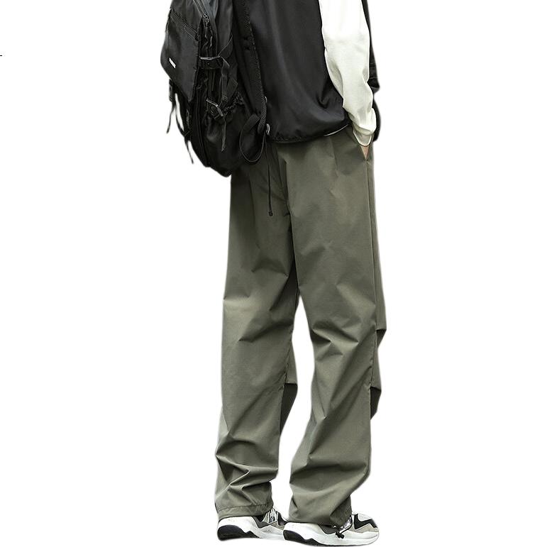 CLOR Outdoor Cargo Pants for Men, Spring And Summer Loose Straight-Leg Trousers, Trendy Breathable Casual Pants, CL56 Army Green S