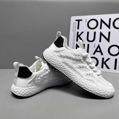 Летняя новая корейская версия, повседневная обувь на шнуровке с плоской подошвой, дышащая, модная низкая обувь для студентов, нескользящая мягкая подошва