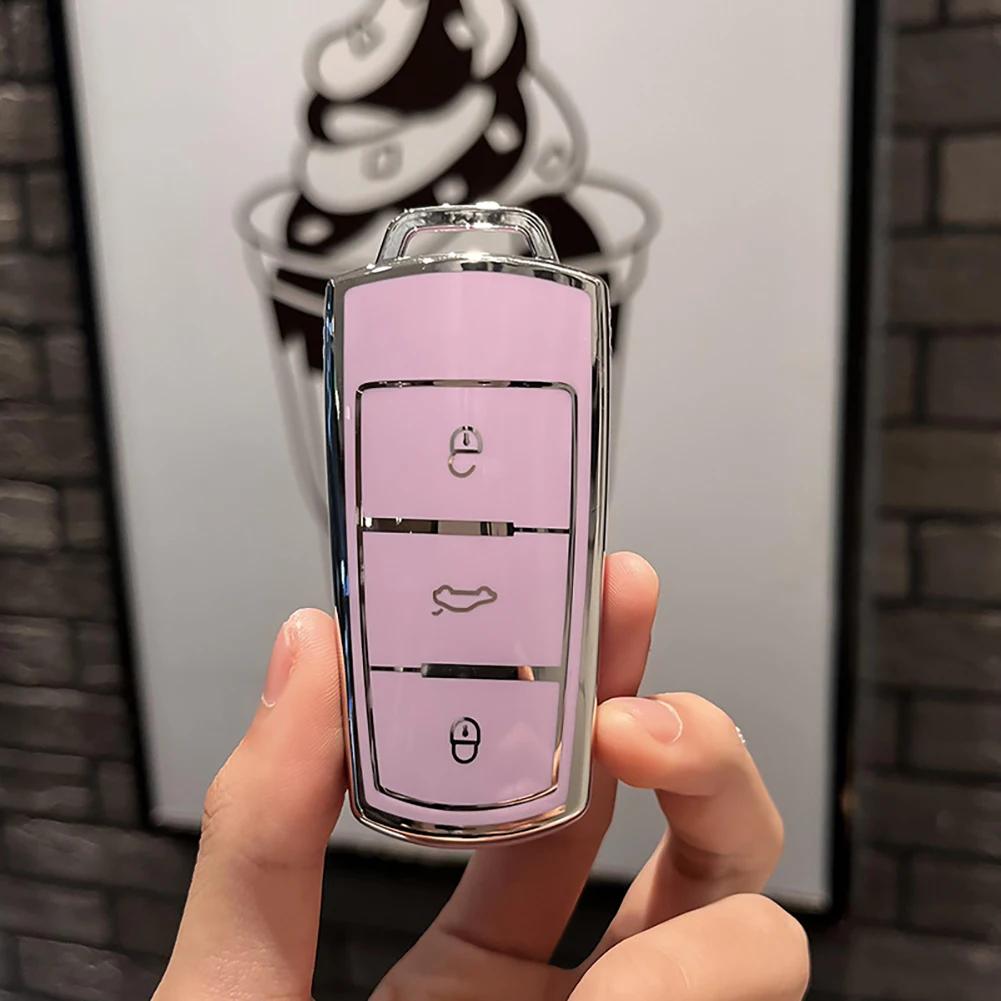 Новый модный чехол для ключей из ТПУ для Volkswagen VW CC Passat B6 B7 Passat 3C CC Maogotan R36 B5 B7L, протектор, автоаксессуары