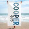 Personalized Beach Towel Custom Name Beach Towel Soft Absorbent Customized Bath Towel for Kids Adults Couples Friends Bridesmaid