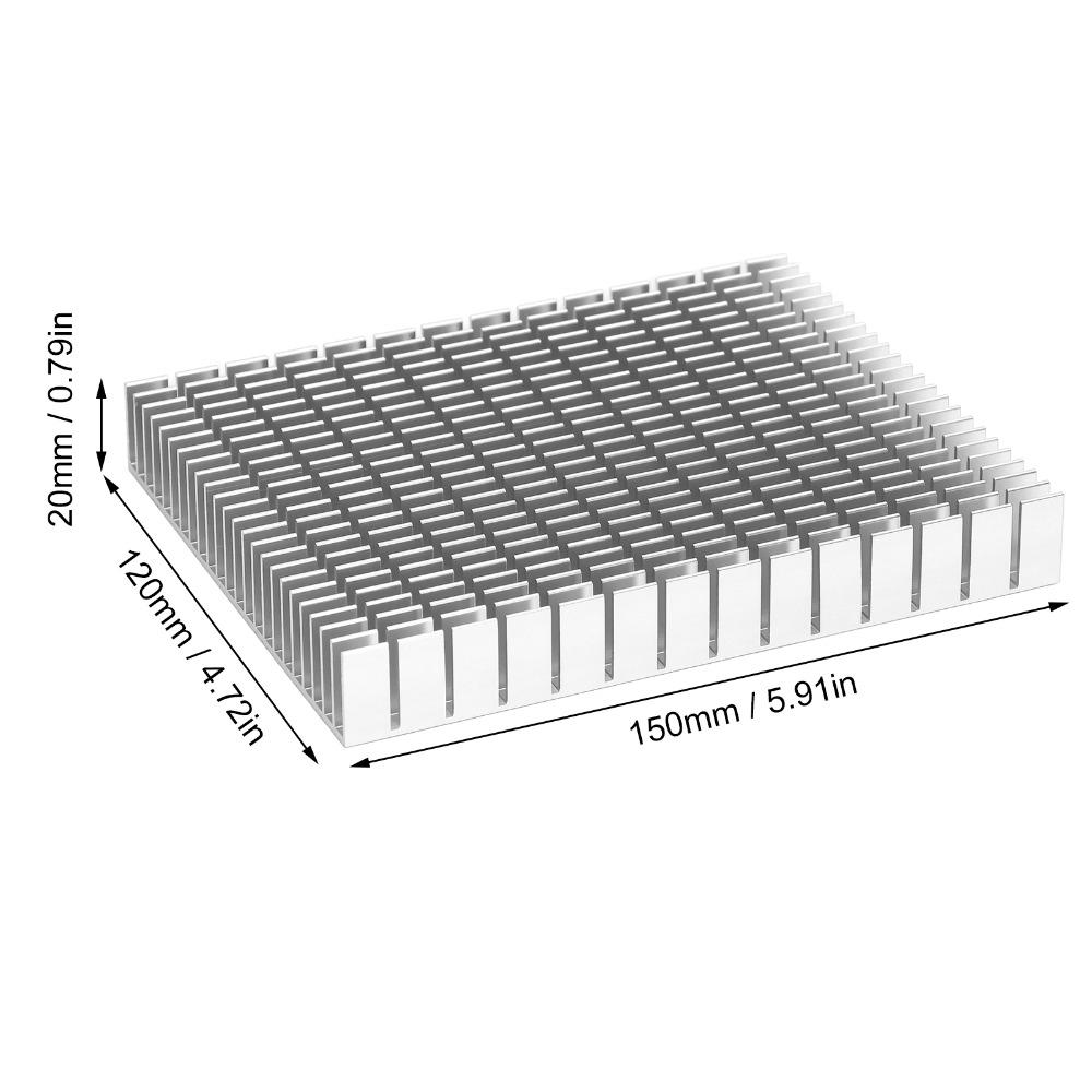 White/Blue/Black Aluminium Heat Sink 150*120*20mm Heatsink Cooler Radiator Heatsink CPU Cooling