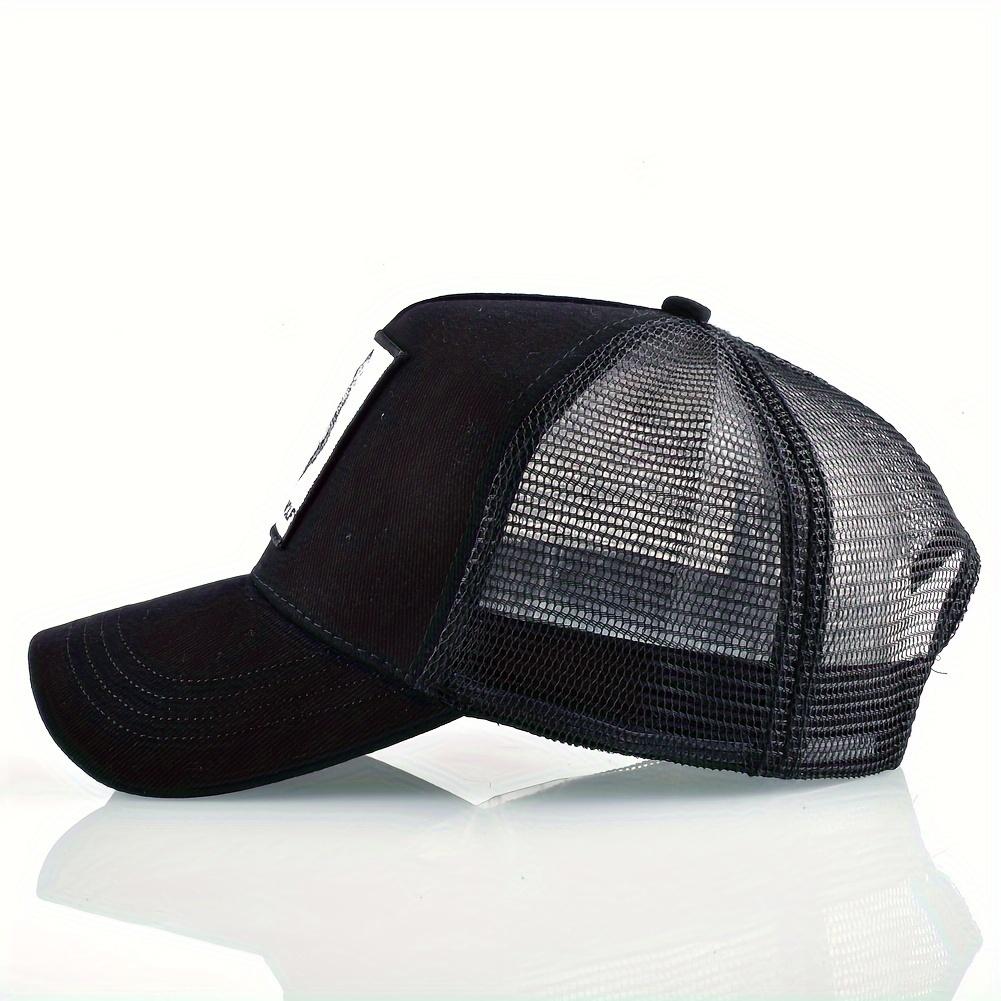 Мужская и женская шапка с вышивкой волка — дышащая, облегающая, всесезонная кепка для занятий спортом на открытом воздухе с регулируемым размером, кепка для занятий спортом на открытом воздухе|Регулируемый головной убор