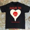 Футболка Alkaline Trio Сердце Череп Кровь Волосы и Глазные Яблоки Тур 2024 Музыкальный Концерт винтажная Стирка Графический Универсальная Стильная