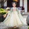 Qiz Hanfu qadimiy kostyum bolalar Xitoy uslubi kichkina qiz kiyimi Tang liboslari malika yubka milliy kostyum bolalar