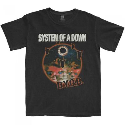 Классическая хлопковая футболка унисекс для взрослых System Of A Down BYOB
