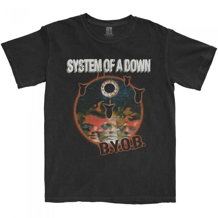 Классическая хлопковая футболка унисекс для взрослых System Of A Down BYOB