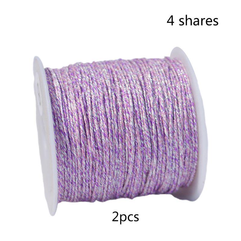 Металлизированные нитки для вышивки, блестящие нитки для вязания крючком, мишурные нитки, сделай сам, шитье