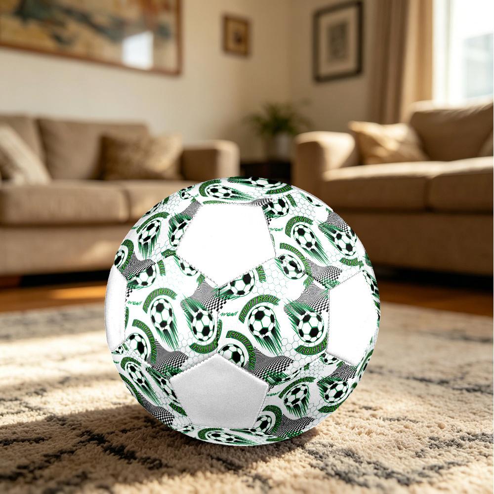 1pc Soccer Ball Soccer Ball Size 5 Football Machine Sewn Indoor/Outdoor Universal Football Q1