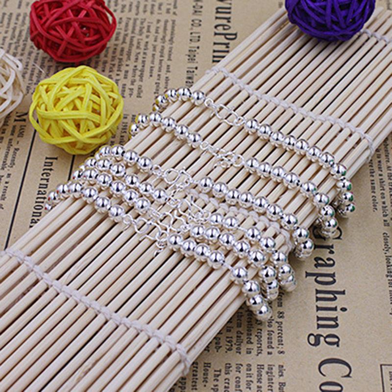 Мода Модные Ювелирные Изделия Женский Браслет Оптом Гладкий Бисер Посеребренный Браслет Модный Женский Браслет