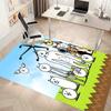 The Battle Cats Printed Absorbent Washable Carpet, Non-Slip Bathroom Mats, Kitchen Rugs, Yoga Mat,Living Room Entrance, Camping Picnic Rugs