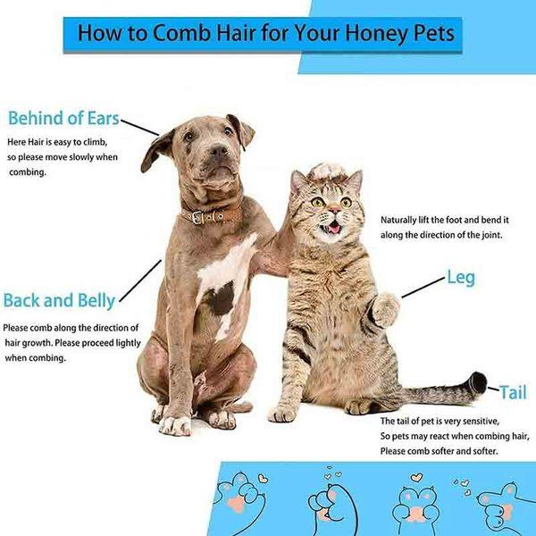 Dog Hair Remover Brush Cat Dog Hair Grooming And Care Comb For Long Hair Dog Pet Removes Hairs Cleaning Bath Brush Dog Supplies