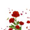 2 шт. Наклейки на стену с изображением розы, художественный декор, годовщина, День святого Валентина, фрески, ПВХ