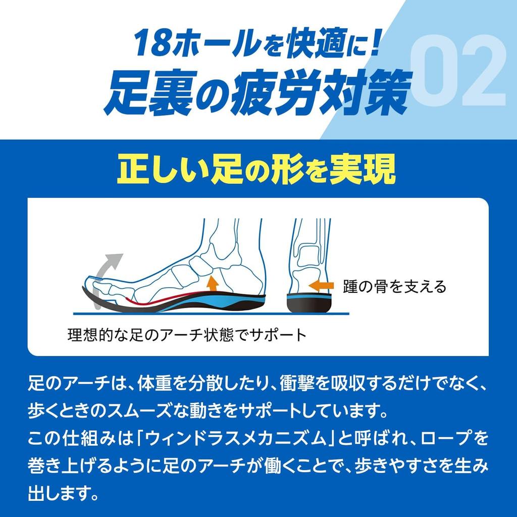 Тип гольфа Footcraft Blue L [ZAMST] (25~26,5 см)